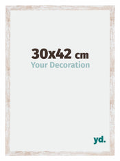 Catania MDF Bilderrahmen 30x42cm White Wash Messe | Yourdecoration.de