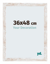 Catania MDF Bilderrahmen 36x48cm White Wash Vorne Messe | Yourdecoration.de