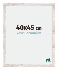 Catania MDF Bilderrahmen 40x45cm White Wash Messe | Yourdecoration.de