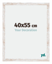 Catania MDF Bilderrahmen 40x55cm White Wash Messe | Yourdecoration.de
