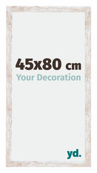 Catania MDF Bilderrahmen 45x80cm White Wash Messe | Yourdecoration.de