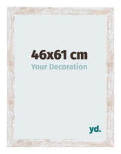 Catania MDF Bilderrahmen 46x61cm White Wash Vorne Messe | Yourdecoration.de