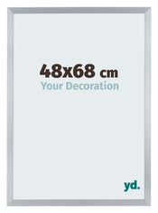 Catania MDF Bilderrahmen 48x68cm Silber Vorne Messe | Yourdecoration.de