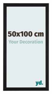 Catania MDF Bilderrahmen 50x100cm Schwarz Vorne Messe | Yourdecoration.de