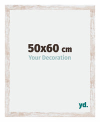 Catania MDF Bilderrahmen 50x60cm White Wash Messe | Yourdecoration.de