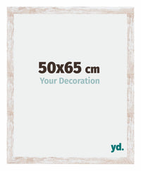 Catania MDF Bilderrahmen 50x65cm White Wash Messe | Yourdecoration.de