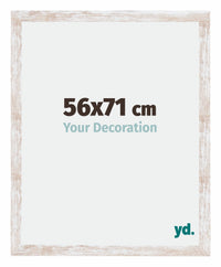 Catania MDF Bilderrahmen 56x71cm White Wash Messe | Yourdecoration.de