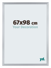 Catania MDF Bilderrahmen 67x98cm Silber Vorne Messe | Yourdecoration.de