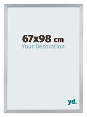 Catania MDF Bilderrahmen 67x98cm Silber Vorne Messe | Yourdecoration.de