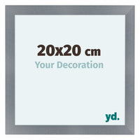Como MDF Bilderrahmen 20x20cm Aluminium Geburstet Vorne Messe | Yourdecoration.de