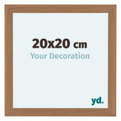 Como MDF Bilderrahmen 20x20cm Nussbaum Hell Vorne Messe | Yourdecoration.de