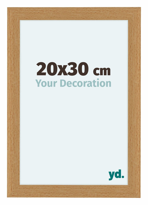 Como MDF Bilderrahmen 20x30cm Buche Vorne Messe | Yourdecoration.de