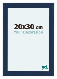 Como MDF Bilderrahmen 20x30cm Dunkelblau Gewischt Vorne Messe | Yourdecoration.de