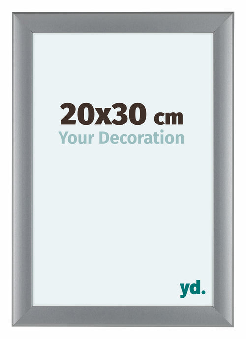 Como MDF Bilderrahmen 20x30cm Silber Matt Vorne Messe | Yourdecoration.de