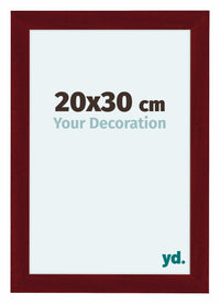 Como MDF Bilderrahmen 20x30cm Weinrot Gewischt Vorne Messe | Yourdecoration.de