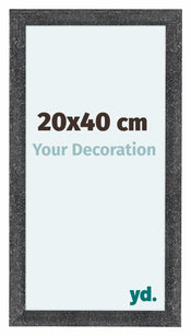 Como MDF Bilderrahmen 20x40cm Grau Gewischt Vorne Messe | Yourdecoration.de