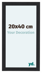 Como MDF Bilderrahmen 20x40cm Schwarz Gemasert Vorne Messe | Yourdecoration.de