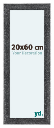 Como MDF Bilderrahmen 20x60cm Grau Gewischt Vorne Messe | Yourdecoration.de