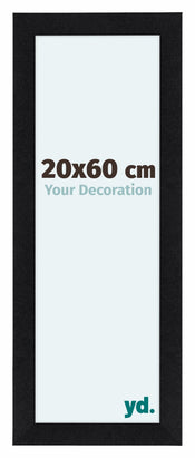 Como MDF Bilderrahmen 20x60cm Schwarz Matt Vorne Messe | Yourdecoration.de