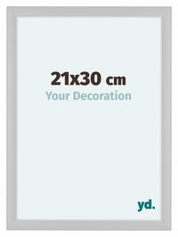 Como MDF Bilderrahmen 21x30cm Weiss Hochglanz Vorne Messe | Yourdecoration.de