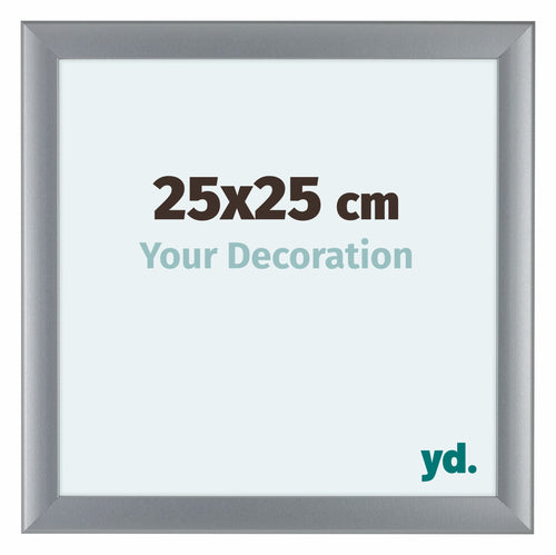 Como MDF Bilderrahmen 25x25cm Silber Matt Vorne Messe | Yourdecoration.de