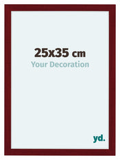 Como MDF Bilderrahmen 25x35cm Weinrot Gewischt Vorne Messe | Yourdecoration.de