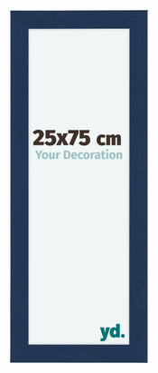 Como MDF Bilderrahmen 25x75cm Dunkelblau Gewischt Vorne Vorne | Yourdecoration.de
