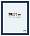 Como MDF Bilderrahmen 28x35cm Dunkelblau Gewischt Vorne Messe | Yourdecoration.de