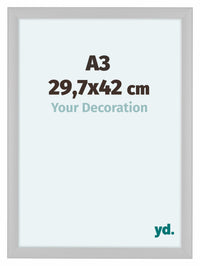Como MDF Bilderrahmen 29 7x42cm A3 Weiss Matt Vorne Messe | Yourdecoration.de
