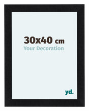 Como MDF Bilderrahmen 30x40cm Schwarz Matt Vorne Messe | Yourdecoration.de