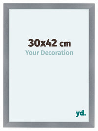 Como MDF Bilderrahmen 30x42cm Aluminium Geburstet Vorne Messe | Yourdecoration.de