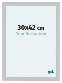 Como MDF Bilderrahmen 30x42cm Weiss Hochglanz Vorne Messe | Yourdecoration.de