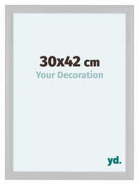 Como MDF Bilderrahmen 30x42cm Weiss Matt Vorne Messe | Yourdecoration.de