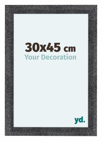 Como MDF Bilderrahmen 30x45cm Grau Gewischt Vorne Messe | Yourdecoration.de