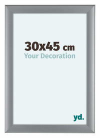 Como MDF Bilderrahmen 30x45cm Silber Matt Vorne Messe | Yourdecoration.de