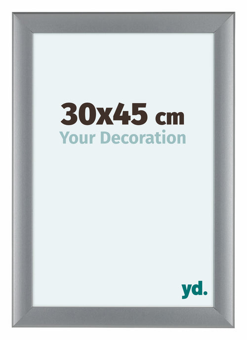 Como MDF Bilderrahmen 30x45cm Silber Matt Vorne Messe | Yourdecoration.de