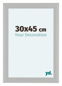 Como MDF Bilderrahmen 30x45cm Weiss Gemasert Vorne Messe | Yourdecoration.de