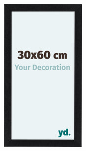 Como MDF Bilderrahmen 30x60cm Schwarz Matt Vorne Messe | Yourdecoration.de
