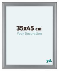 Como MDF Bilderrahmen 35x45cm Silber Matt Vorne Messe | Yourdecoration.de