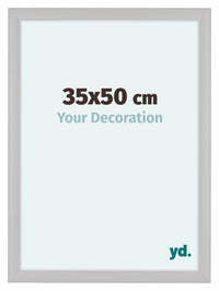 Como MDF Bilderrahmen 35x50cm Weiss Gemasert Vorne Messe | Yourdecoration.de