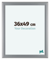Como MDF Bilderrahmen 36x49cm Silber Matt Vorne Vorne | Yourdecoration.de