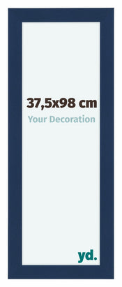 Como MDF Bilderrahmen 37 5x98cm Dunkelblau Gewischt Vorne Messe | Yourdecoration.de