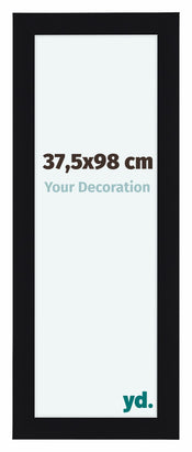 Como MDF Bilderrahmen 37 5x98cm Schwarz Hochglanz Vorne Messe | Yourdecoration.de
