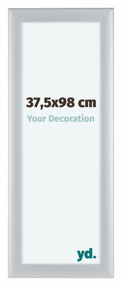 Como MDF Bilderrahmen 37 5x98cm Silber Matt Vorne Messe | Yourdecoration.de