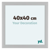 Como MDF Bilderrahmen 40x40cm Weiss Matt Vorne Messe | Yourdecoration.de