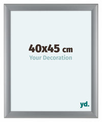 Como MDF Bilderrahmen 40x45cm Silber Matt Vorne Messe | Yourdecoration.de