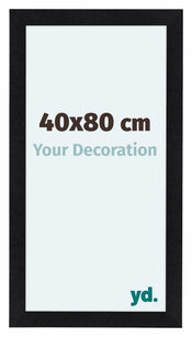 Como MDF Bilderrahmen 40x80cm Schwarz Matt Vorne Messe | Yourdecoration.de