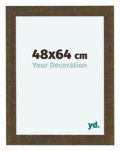 Como MDF Bilderrahmen 48x64cm Gold Antik Vorne Messe | Yourdecoration.de