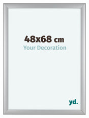 Como MDF Bilderrahmen 48x68cm Silber Matt Vorne Vorne | Yourdecoration.de