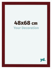 Como MDF Bilderrahmen 48x68cm Weinrot Gewischt Vorne Vorne | Yourdecoration.de